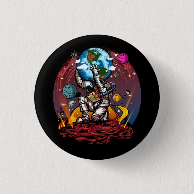 Atlas Space Man Button (Vorderseite)