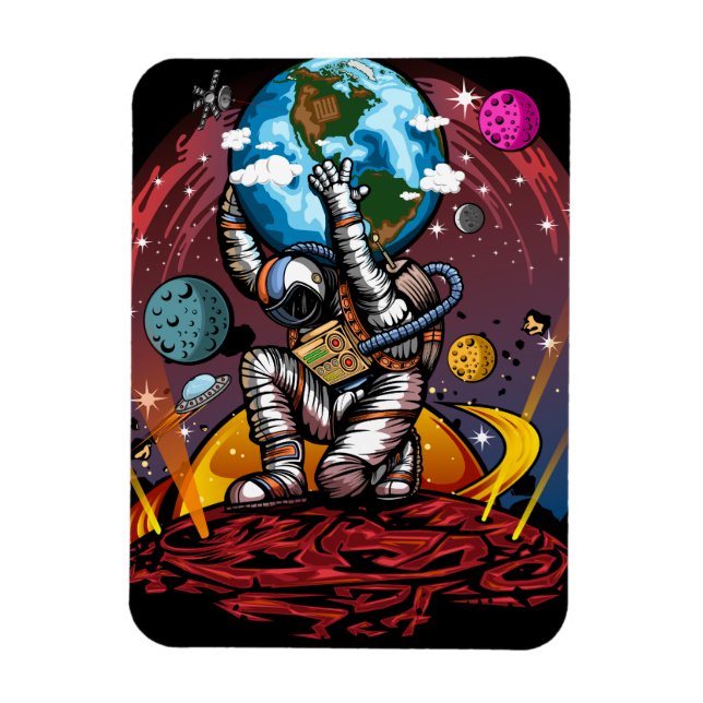 Atlas Space Man Magnet (Vertikal)