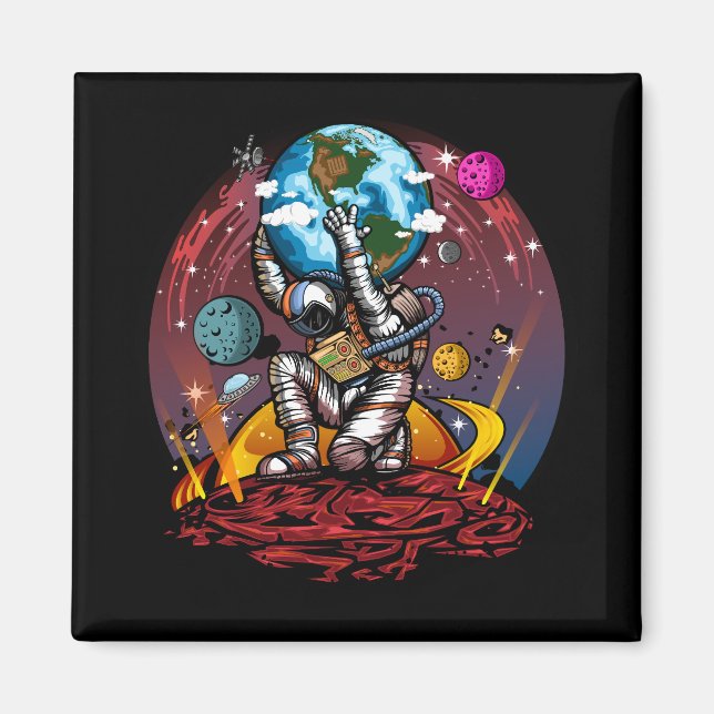 Atlas Space Man Magnet (Vorne)