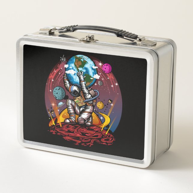 Atlas Space Man Metall Brotdose (Vorderseite)
