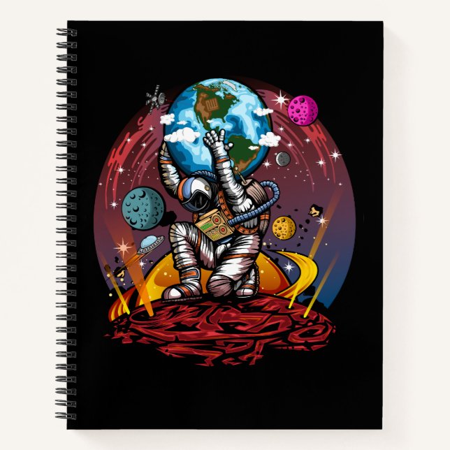 Atlas Space Man Notizbuch (Vorderseite)