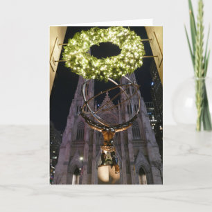 Atlas & St. Patrick's Cathedral, Weihnachten - Kar Karte