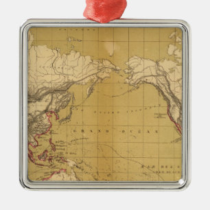 Atlas von 1550 silbernes ornament