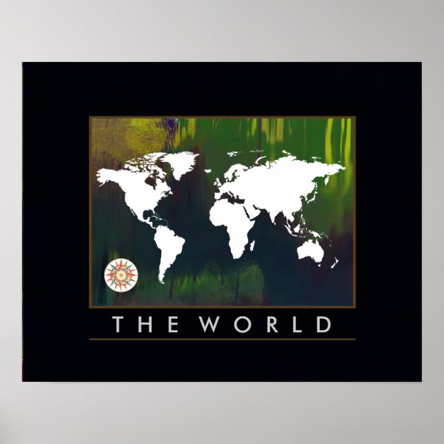 Atlas, Weltkarte Poster (Vorne)