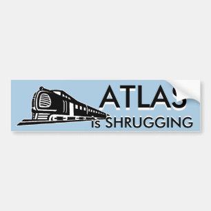 Atlas zuckt autoaufkleber
