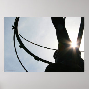 Atlasstatuedruck Poster
