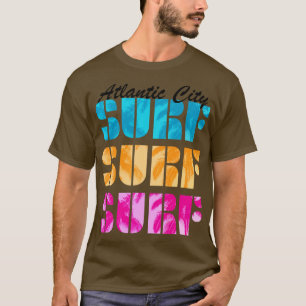 Atlc City New Jersey Surf Beach Summ T-Shirt