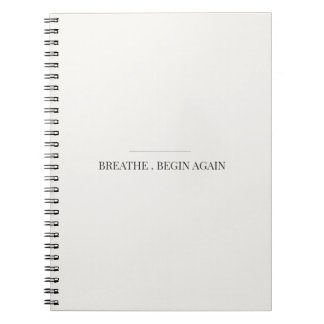 Atme. Beginne wieder Notizbuch – Achtsamkeits-Tage Notizblock