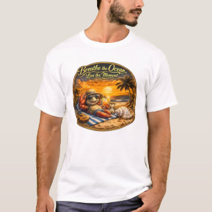 Atme den Ozean – Lebe den Moment T-Shirt