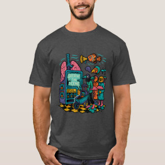 Atme die Szene - Surrealistische dystopische Kunst T-Shirt