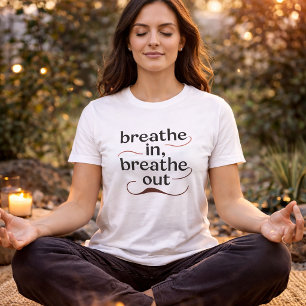 Atme ein, atme aus – Minimalistische Achtsamkeit D Tri-Blend Shirt