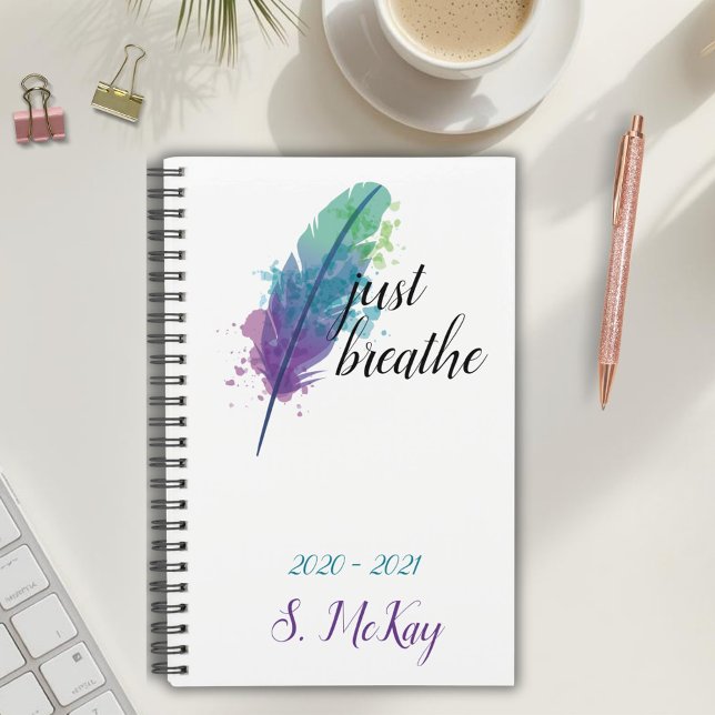 Atme einfach Boho-Wasserfarbe-Monogramm Planer (Von Creator hochgeladen)