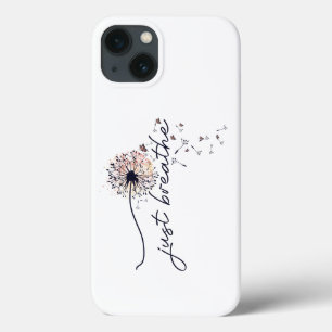 Atme einfach Löwenzahn-Ermutigung Yoga Case-Mate iPhone Hülle