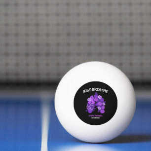 Atme einfach Mukoviszidose-Bewusstsein Tischtennisball