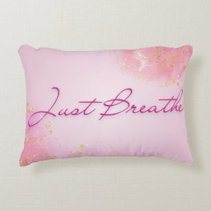 Atme einfach - Pink Serenity Geschenk Dekokissen