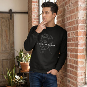 Atme einfach Schwarzes Sweatshirt Minimalistisch