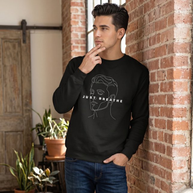 Atme einfach Schwarzes Sweatshirt | Minimalistisch (Von Creator hochgeladen)