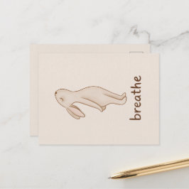 Atme-Häschen-Postkarte Postkarte