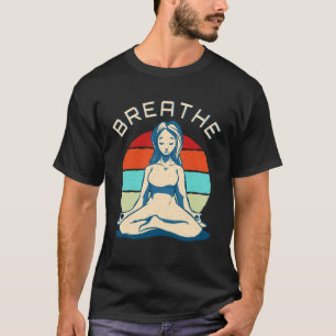 Atme Meditation Vintage Yoga Mädchen T-Shirt