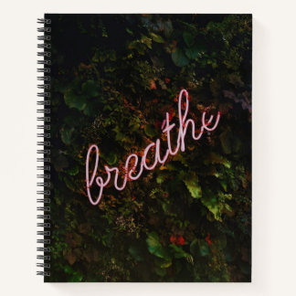 Atme Neon Natur Zeichen Notizbuch