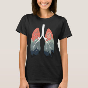 Atme saubere Luft Lungenliebe Earth Day Atembeklei T-Shirt