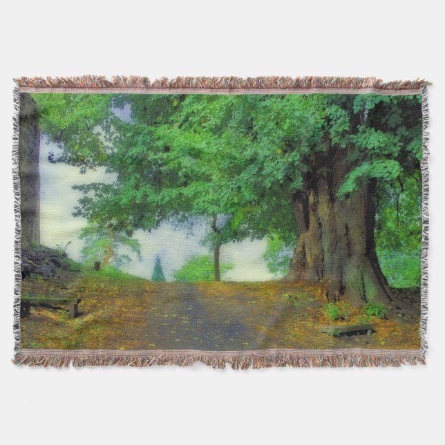 Atme tief ein! Bezaubernde Landschaft Decke (Vorderseite)