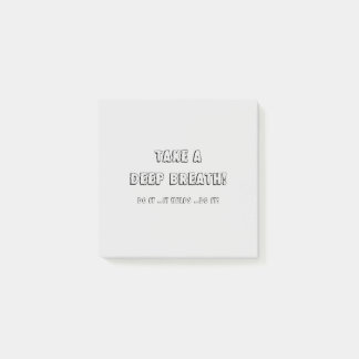 Atme tief ein! post-it klebezettel