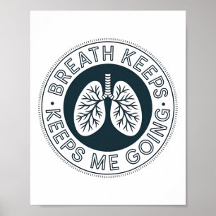 Atme Yoga Inspiration Wellenuntergang Grafikdesign Poster