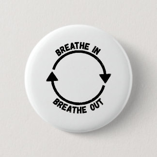 Atmen Ein Atmen Aus Knopf Button