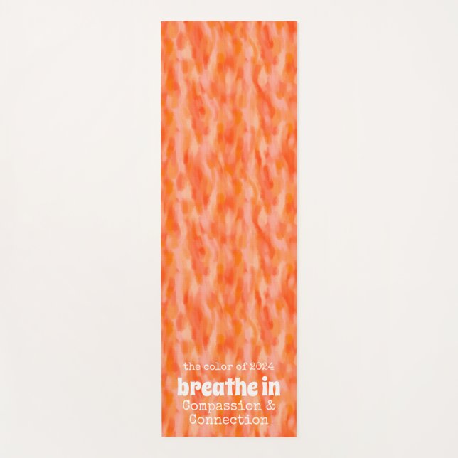 Atmen in Farbe von 2024 Mitgefühl und Verbindung Yogamatte (Vorderseite)