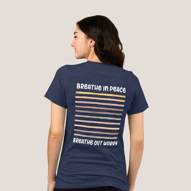 Atmen in Frieden atmen aus Sorge Christlich Tri-Blend Shirt (Von Creator hochgeladen)