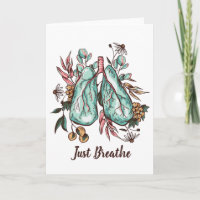 Atmen | Lungen | Grußkarte