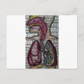 Atmen Postkarte