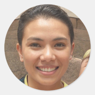 Atmen Runder Aufkleber