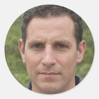 Atmen Runder Aufkleber