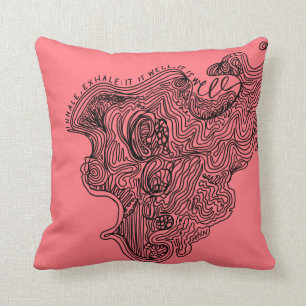 Atmen Sie aus, es ist gut es ist gut Kissen