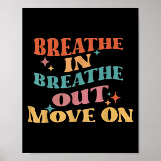 Atmen Sie aus - Medizin Yoga Poster