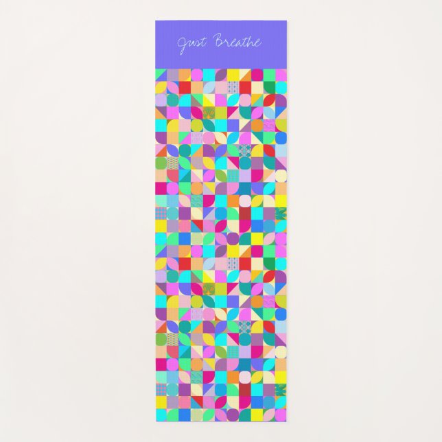 Atmen Sie die Yoga Meditation Moderne Yogamatte (Vorderseite)