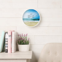 Atmen Sie einfach am Strand aus