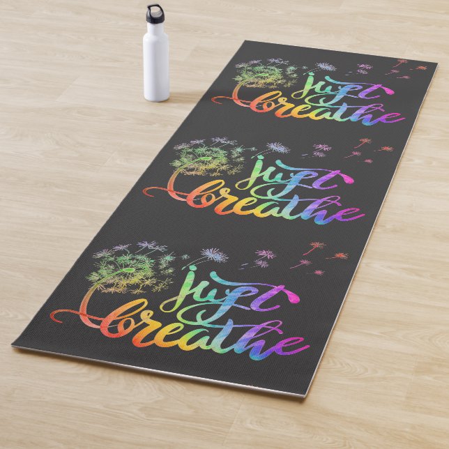 Atmen Sie einfach den Löwenzahn in den Wind Yogamatte (Beispiel)