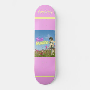 Atmen Sie einfach den Vintagen Engel Personalisier Skateboard