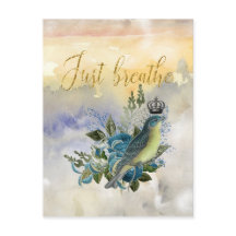 Atmen Sie einfach die Collage