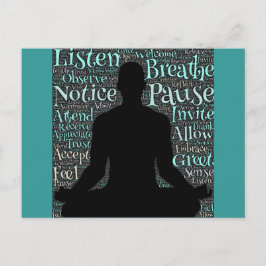 Atmen Sie einfach die Postkarte aus