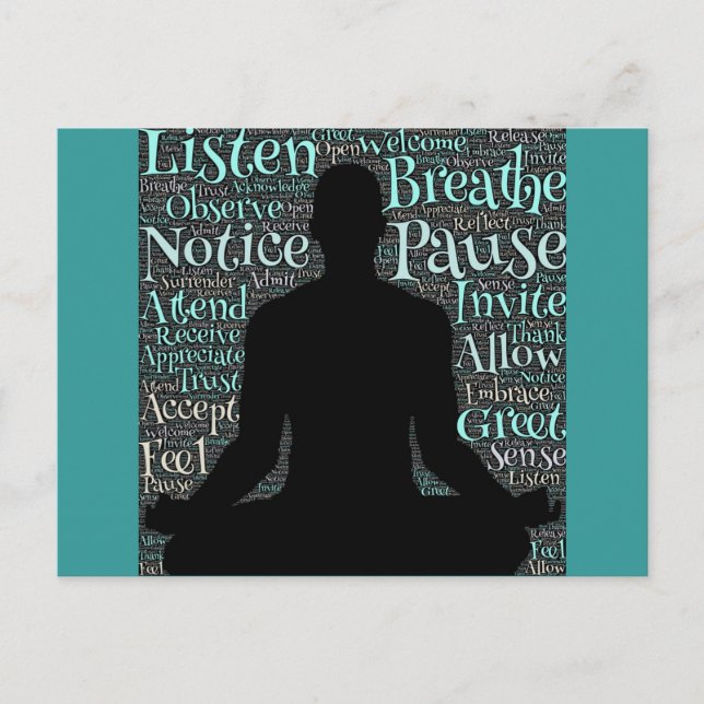 Atmen Sie einfach die Postkarte aus (Vorderseite)