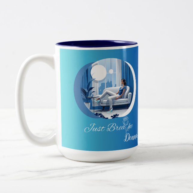 Atmen Sie einfach die Tasse der Selbstachtung aus (Links)