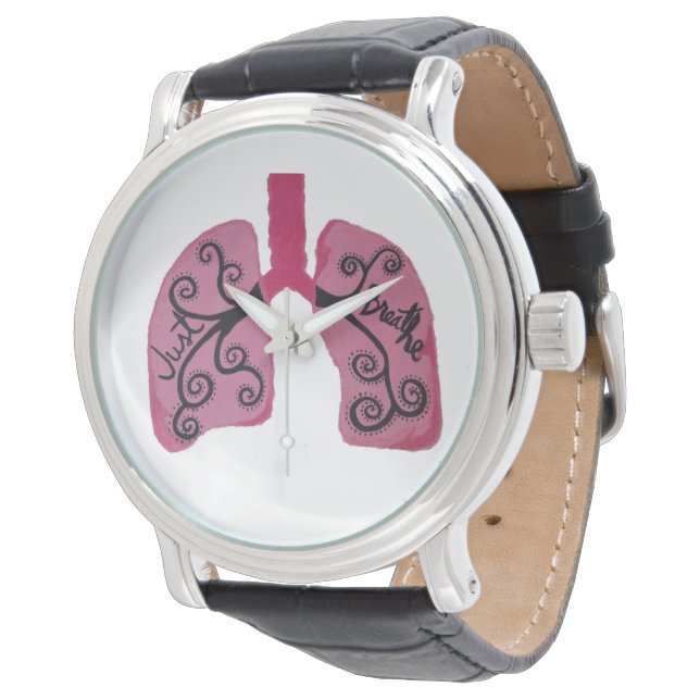 Atmen Sie einfach die Uhr (Schrägansicht)