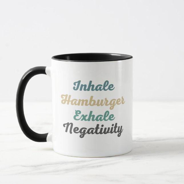 Atmen Sie Hamburger Exhale Negativations-Tasse Tasse (Links)