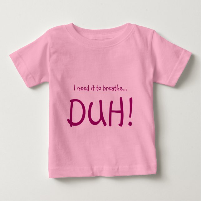 Atmen Sie in der Niedlichkeit Baby T-shirt (Vorderseite)