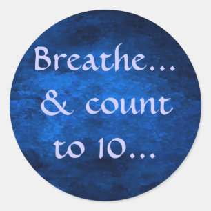 Atmen Sie… u. Zählung zu… Aufkleber 10