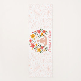 Atmen und Blütenmeditation Yoga Mat Yogamatte